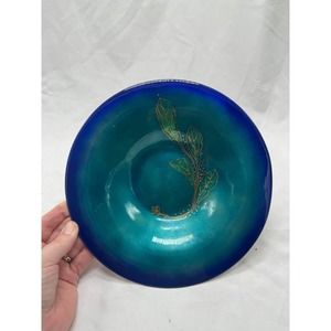 VTG MCM Gerte Hacker enamel on Copper bowl